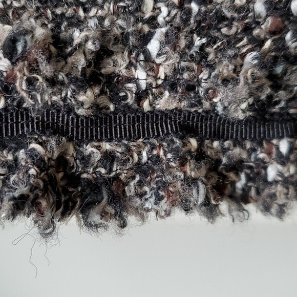 TALBOTS TWEED STRAIGHT BLACK TEXTURED WOOL SKIRT SIZE 10P 10 PETITE BOUCLE - Picture 14 of 14